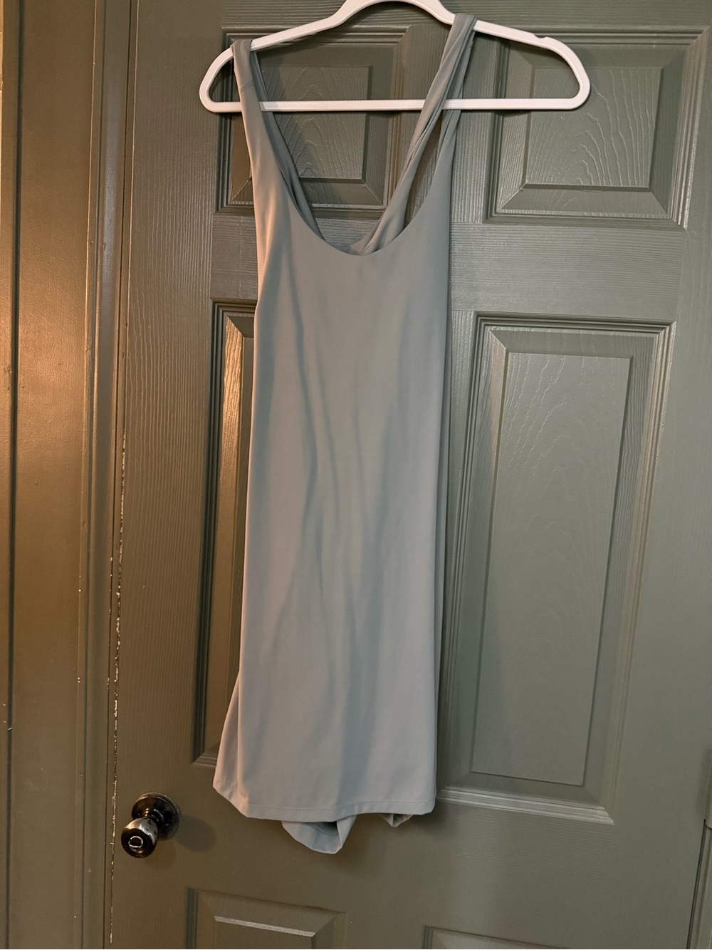 Avia Light Green Scoop Neck Mini Dress